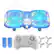 Front. URANHUB - Mini Drone with 5 Colorful Lighting Modes and Remote Controller - Blue.