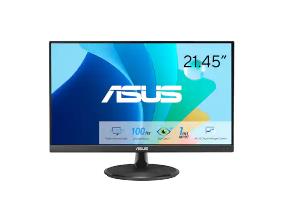 21.45" ASUS
178° Wide-viewing Angle
100 Hz SmoothMotion
Eye Care +
1ms MPRT
ASUS DisplayWidget Center