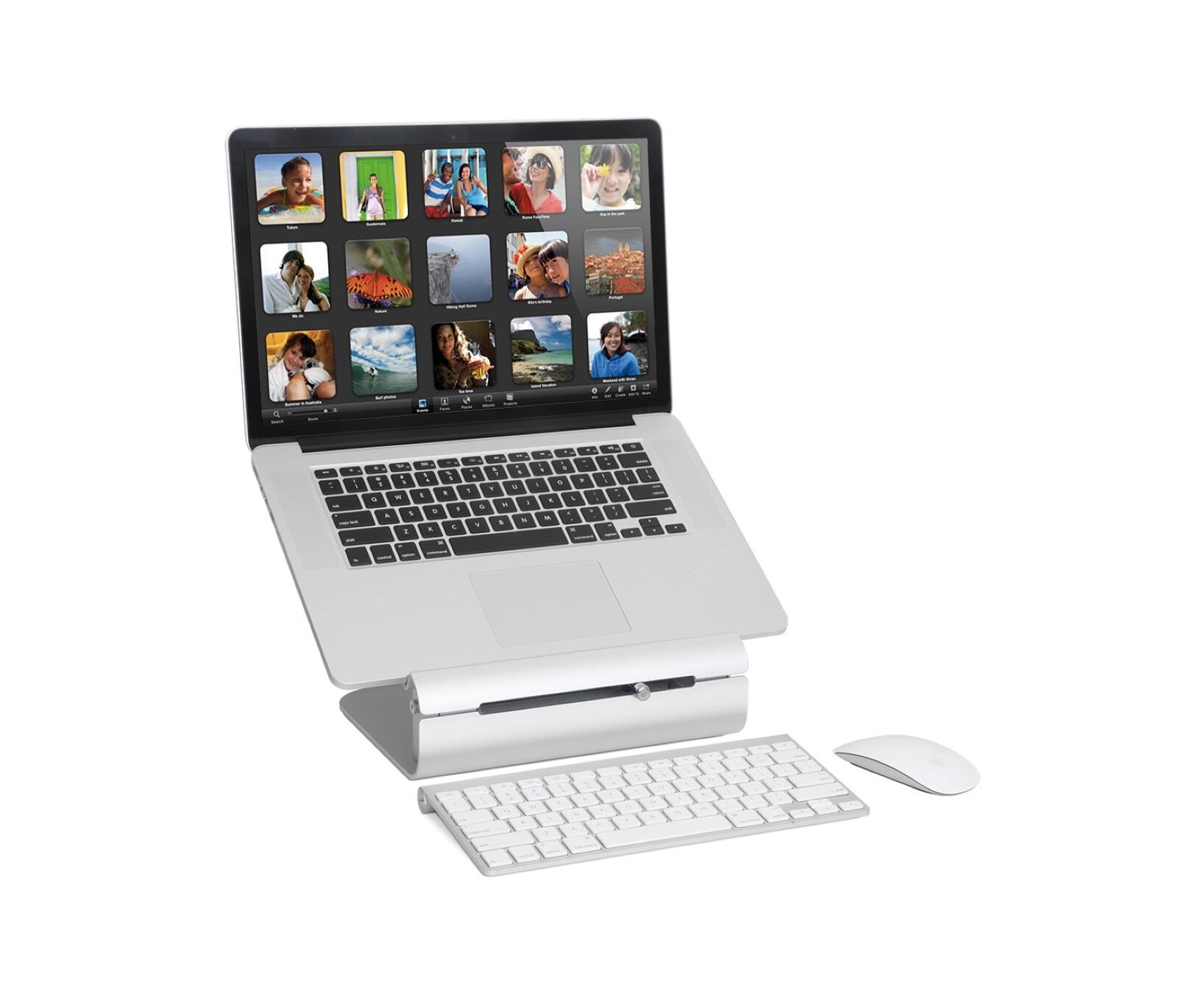 Left. Rain Design - Rain Design iLevel2 Adjustable Height Laptop Stand - Silver.