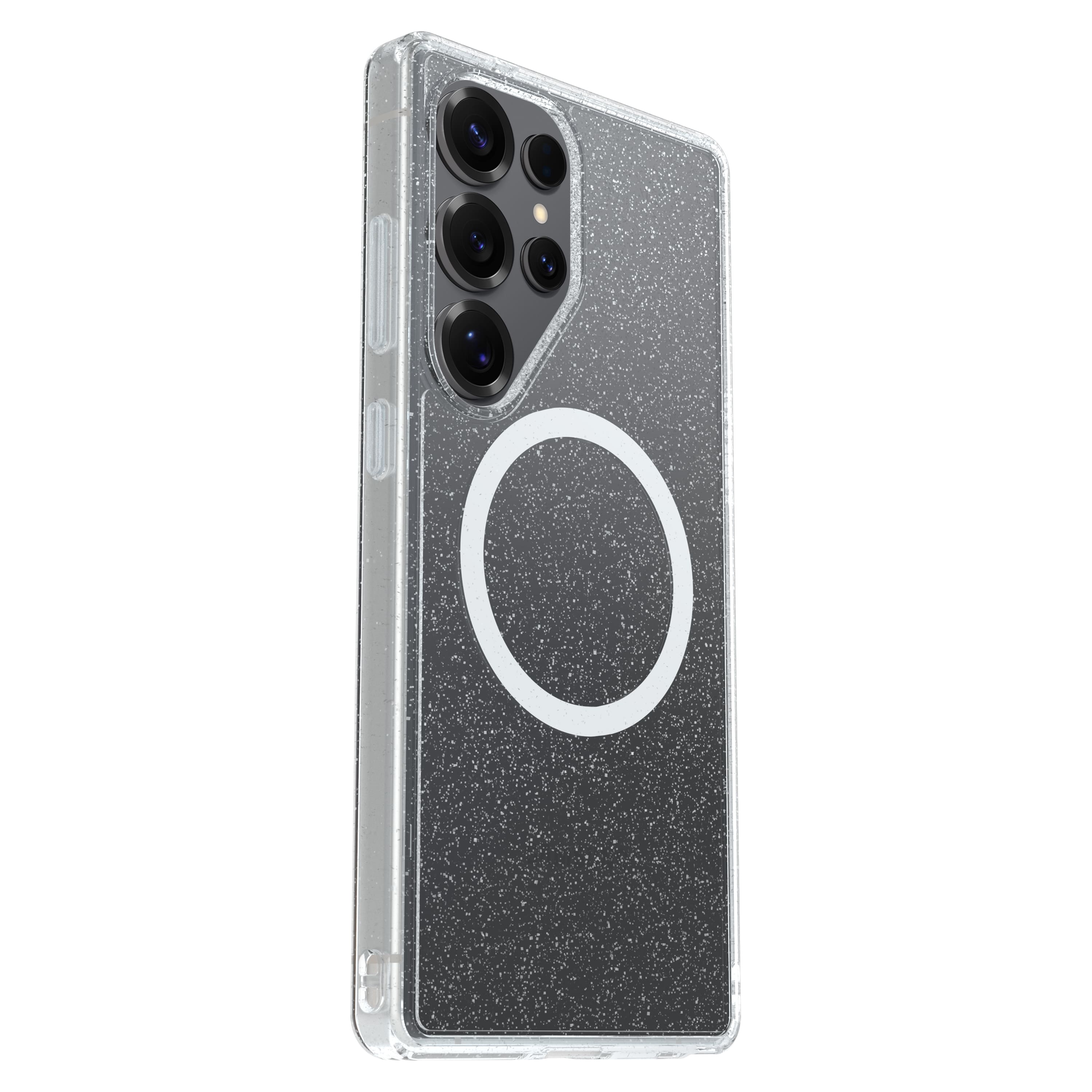 Left. OtterBox - Symmetry Series Hard Shell with Magnets for Samsung Galaxy S25 Ultra - Stardust 3.0.