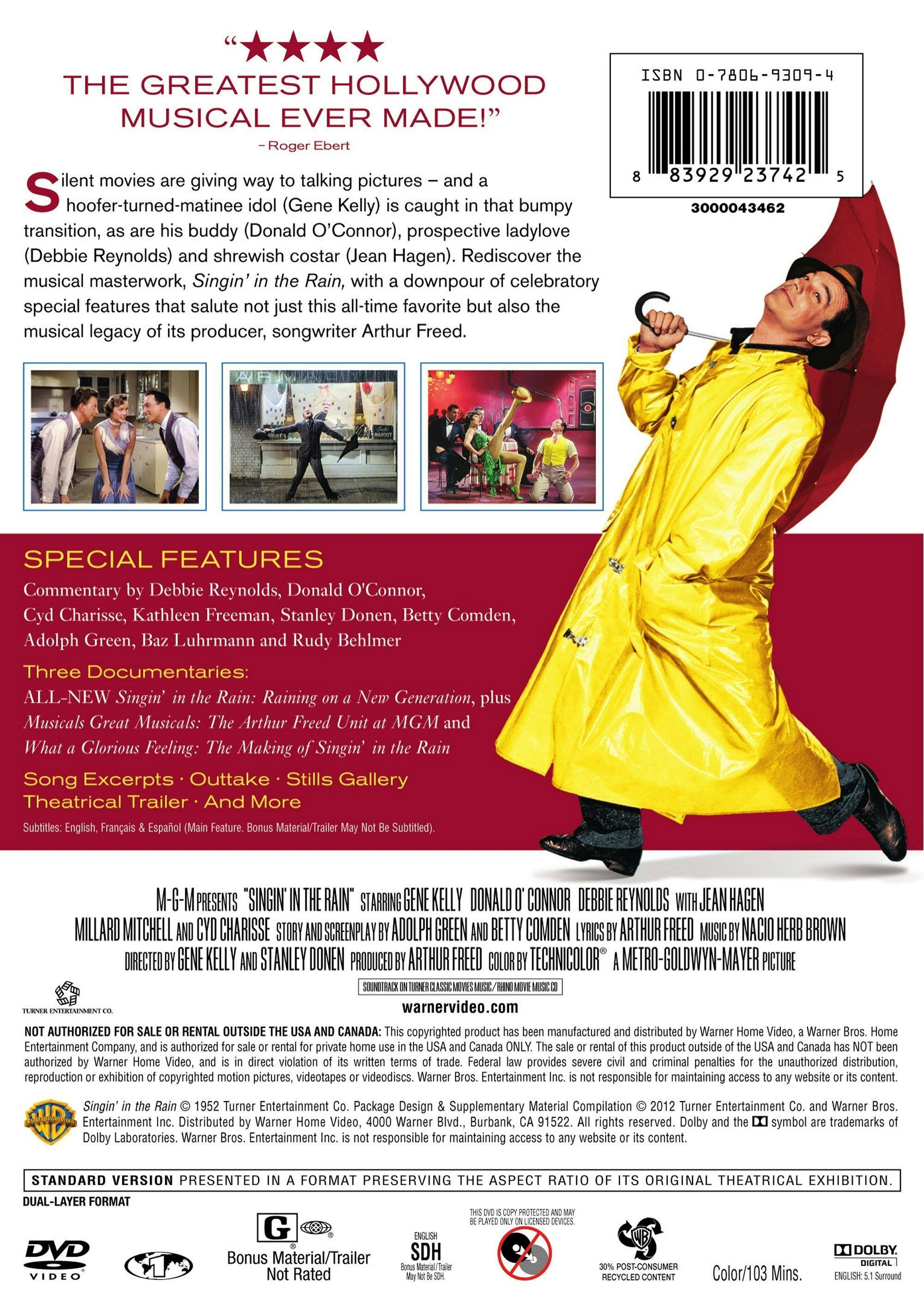 Angle. Singin' in the Rain (60th Anniversary Edition) [DVD].