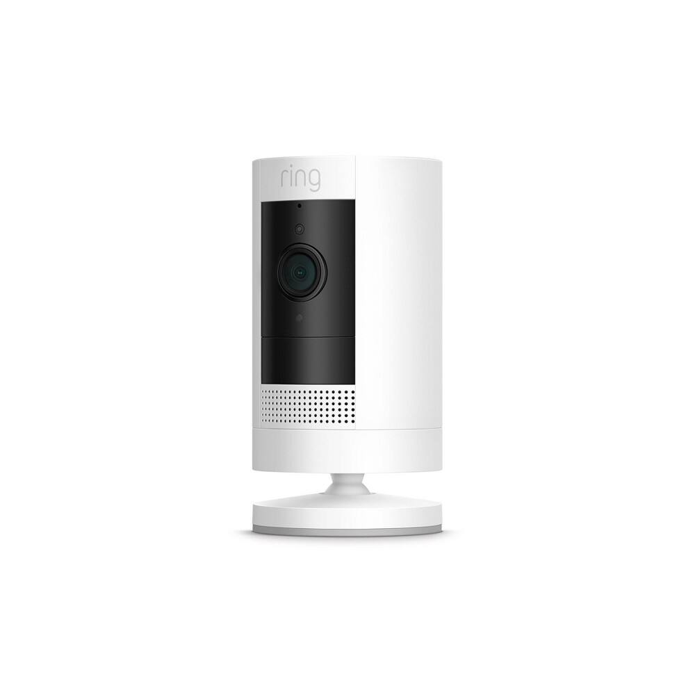 Angle. Ring - Ring Stick up HD Battery-Powered Wireless Indoor/Outdoor Security Camera, White - White.