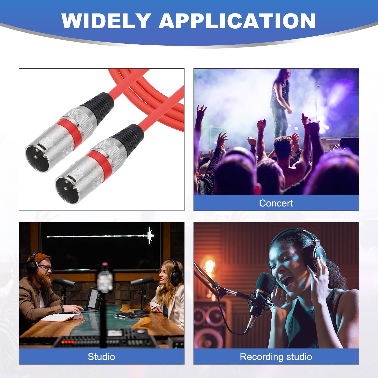 WIDELY APPLICATION

Concert  
Studio  
Recording studio