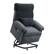 Front. Bestier - Bestier Triple Motor Power Lift Recliner Chair with Removable Cover Lumbar Pillow and Side Pocket - Gray.