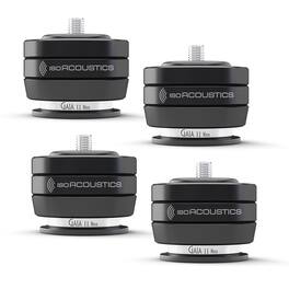 IsoAcoustics - GAIA II Neo Isolation Feet for Floorstanding Speakers and Subwoofers - 4 Pack - Black