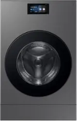Samsung - 5.3 cu. ft. Bespoke AI Vented Smart All-In-One Washer/Electric Dryer Combo with AI Home - Dark steel - Front_Zoom