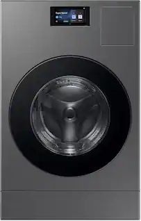 Samsung - 5.3 cu. ft. Bespoke AI Vented Smart All-In-One Washer/Electric Dryer Combo with AI Home - Dark steel