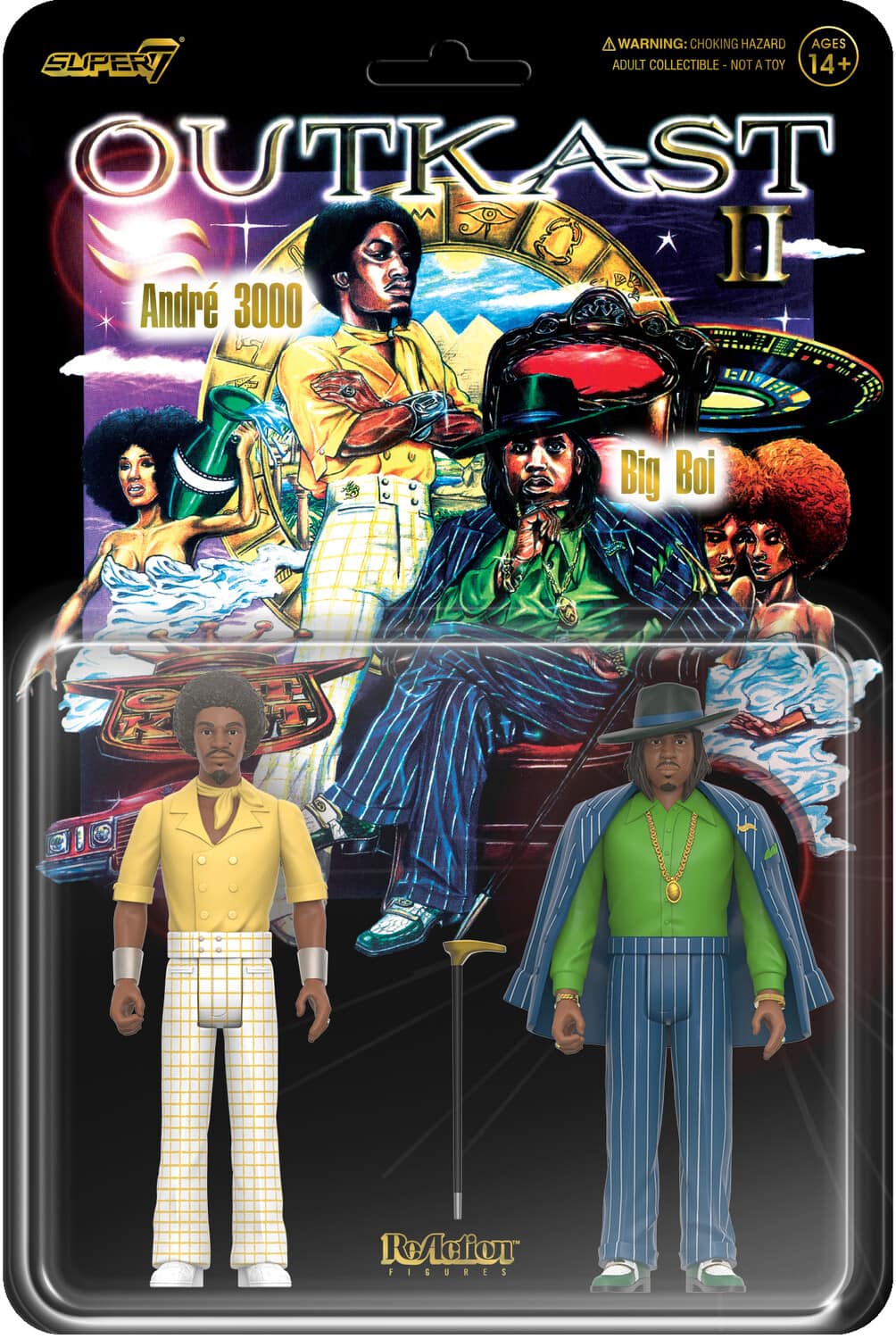 Photos - Action Figures / Transformers Re:Action Super7 - OutKast - ReAction Figures Wv2 - Aquemini - Collectibles - Multicolor 