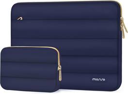mosiso - Puffy Laptop Sleeve 17-17.3 inch for Dell XPS/HP Pavilion/Ideapad/Acer/Alienware/HP Omen Notebook - Navy Blue
