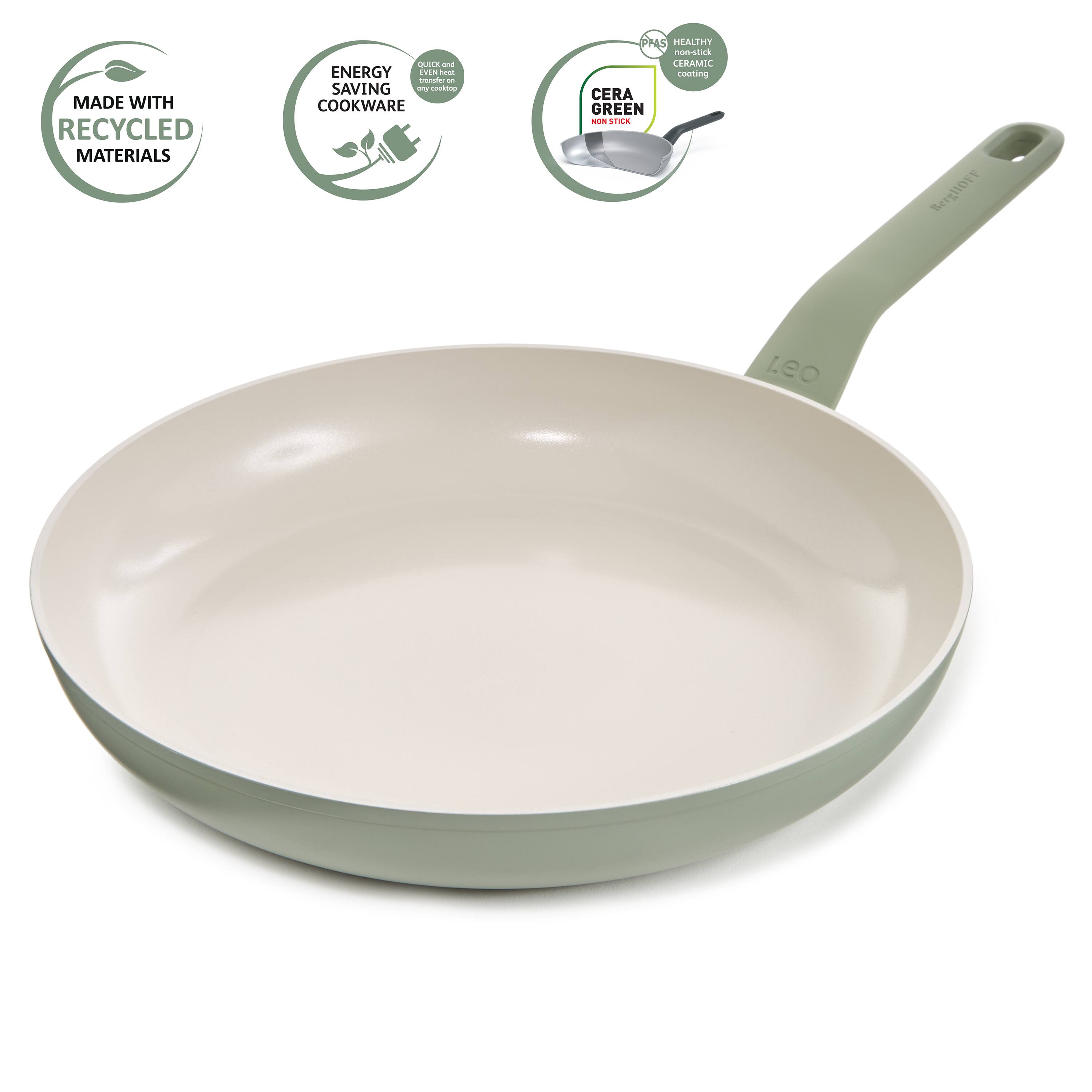 MADE WITH RECYCLED MATERIALS  
- ENERGY SAVING COOKWARE  
- CERA GREEN  
- HEALTHY CERAMIC COATING
