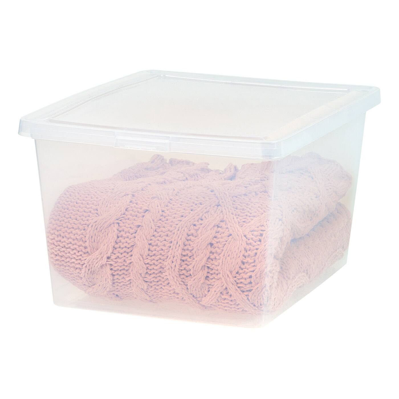 IRIS USA Plastic Storage Bin Tote Organizing Container with Latching ...