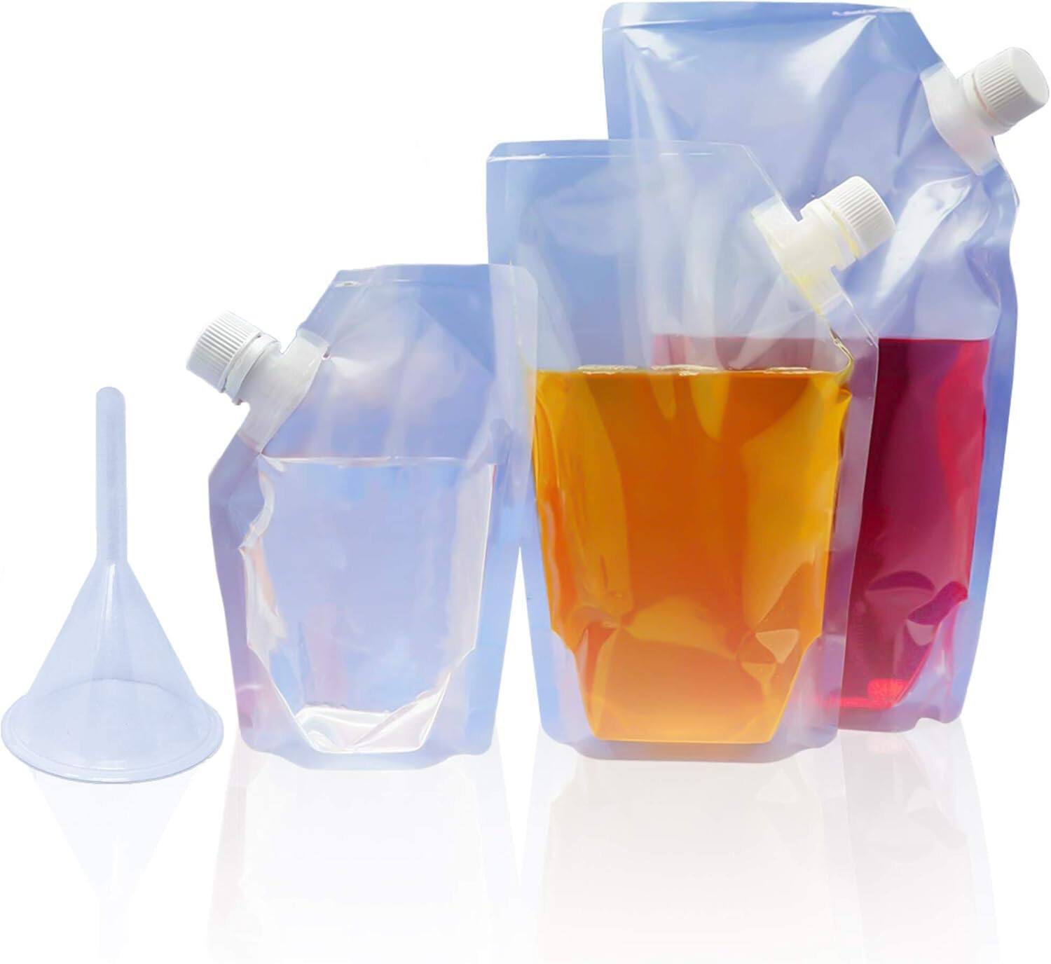 Alt View 2. Zulay Kitchen - Zulay Kitchen Premium Plastic Flasks - Drink Pouches For Festivals - Easy to Use Plastic Flask - Hidden Flask - Flask.