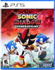 PS5 Sonic Shadow Generations TM for Everyone 10+ Enfants et Adultes 10+ 10+ ESRB SEGA
