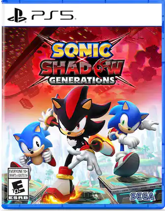 PS5 Sonic Shadow Generations TM for Everyone 10+ Enfants et Adultes 10+ 10+ ESRB SEGA - E10+ (Everyone 10+)