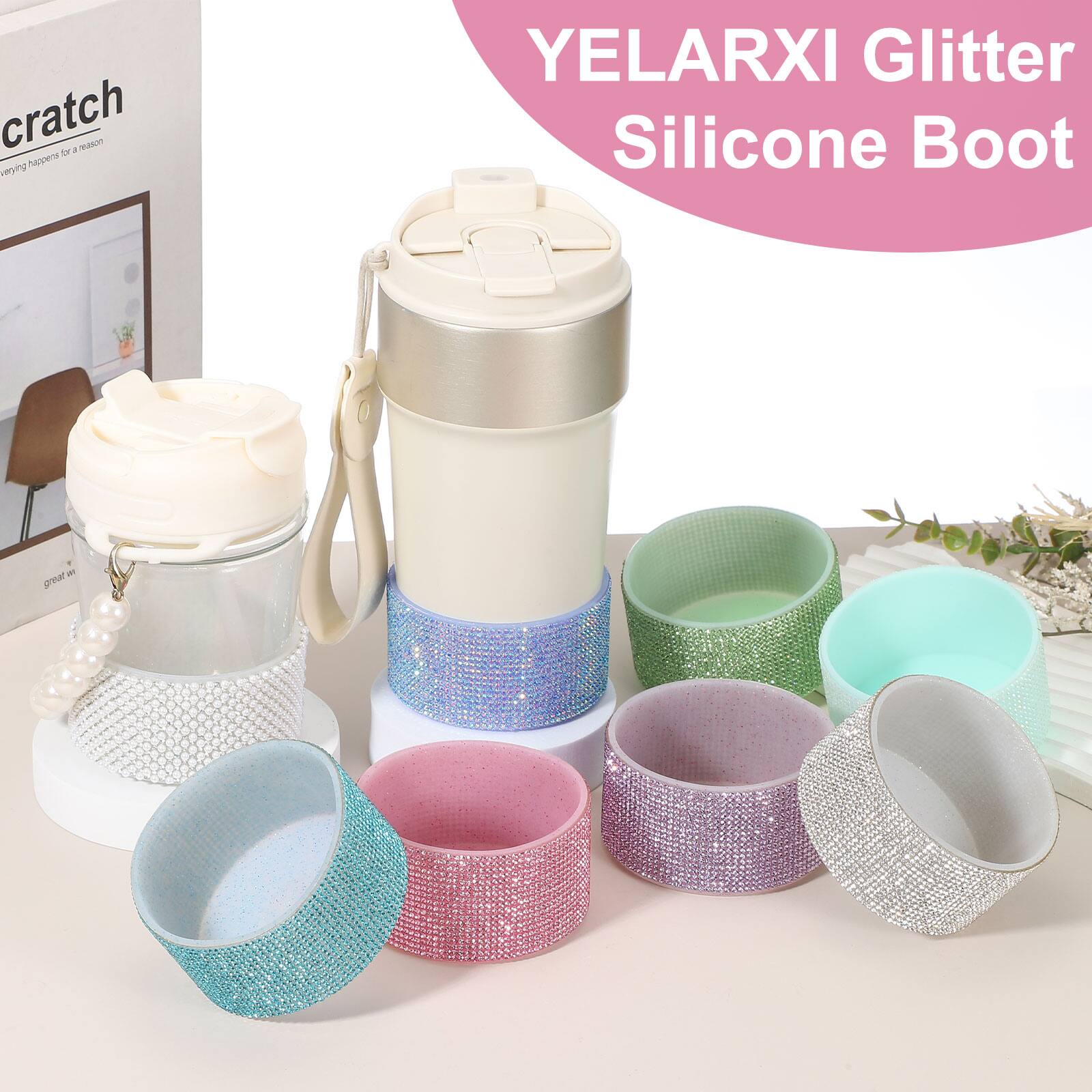 YELARXI Glitter Silicone Boot