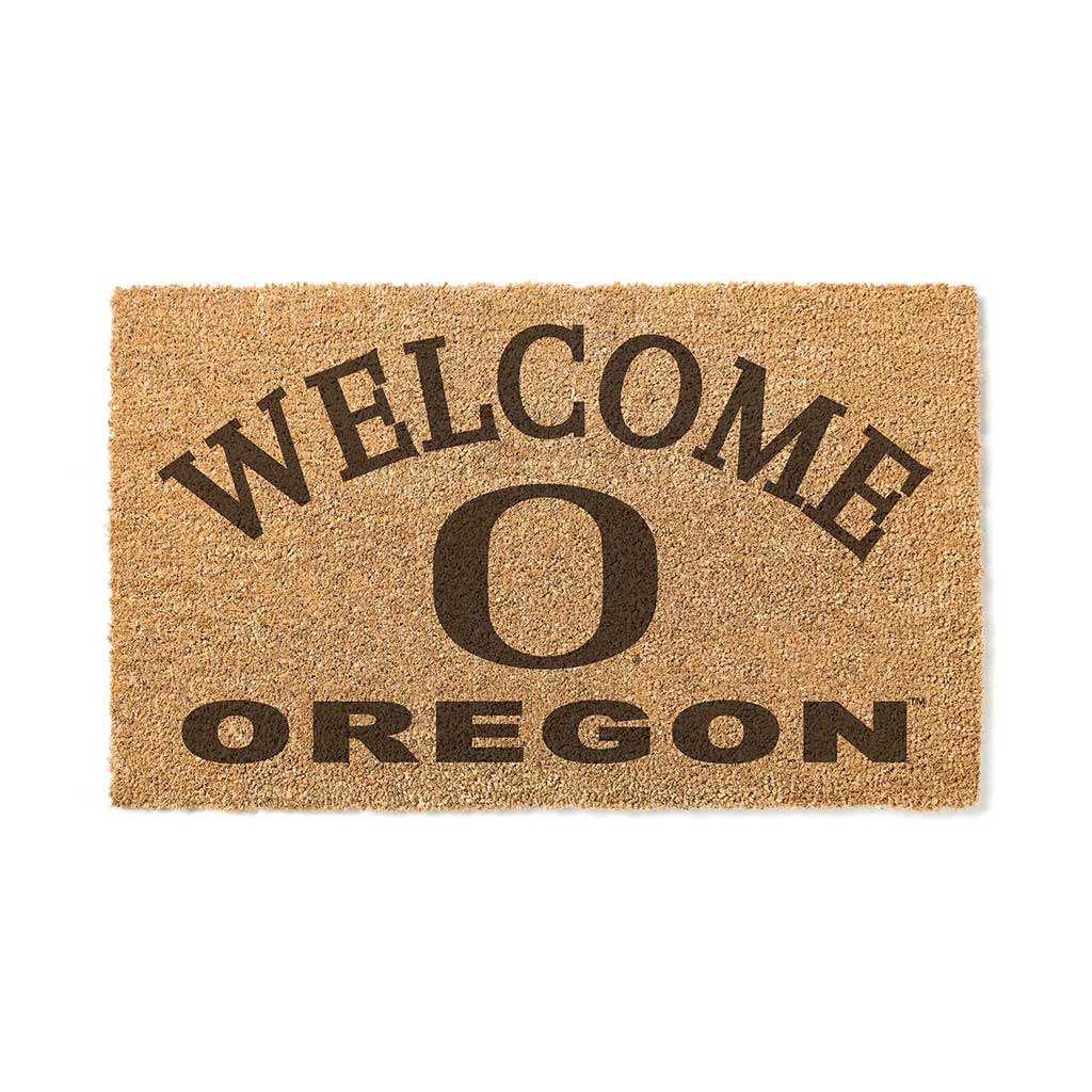 Jardine - Oregon Ducks 18" x 34" Welcome Coir Doomat - Brown
