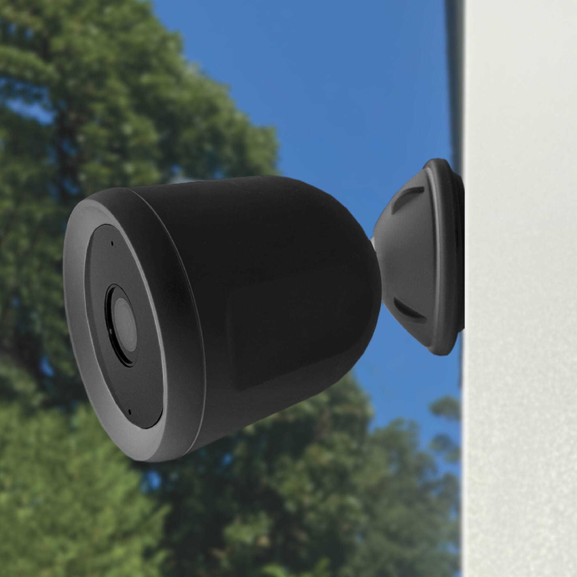 Alt View 1. Energizer - Energizer Smart Outdoor Security Camera 1080P HD with 2-Way Audio, Night Vision & Alerts, Black - Black.