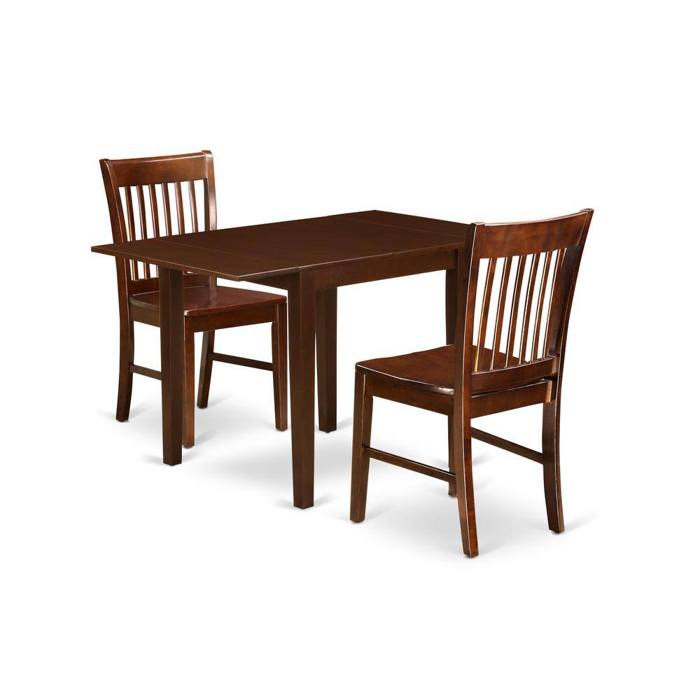 Left. East West Furniture - Dining Room Set Mahogany - Brown.