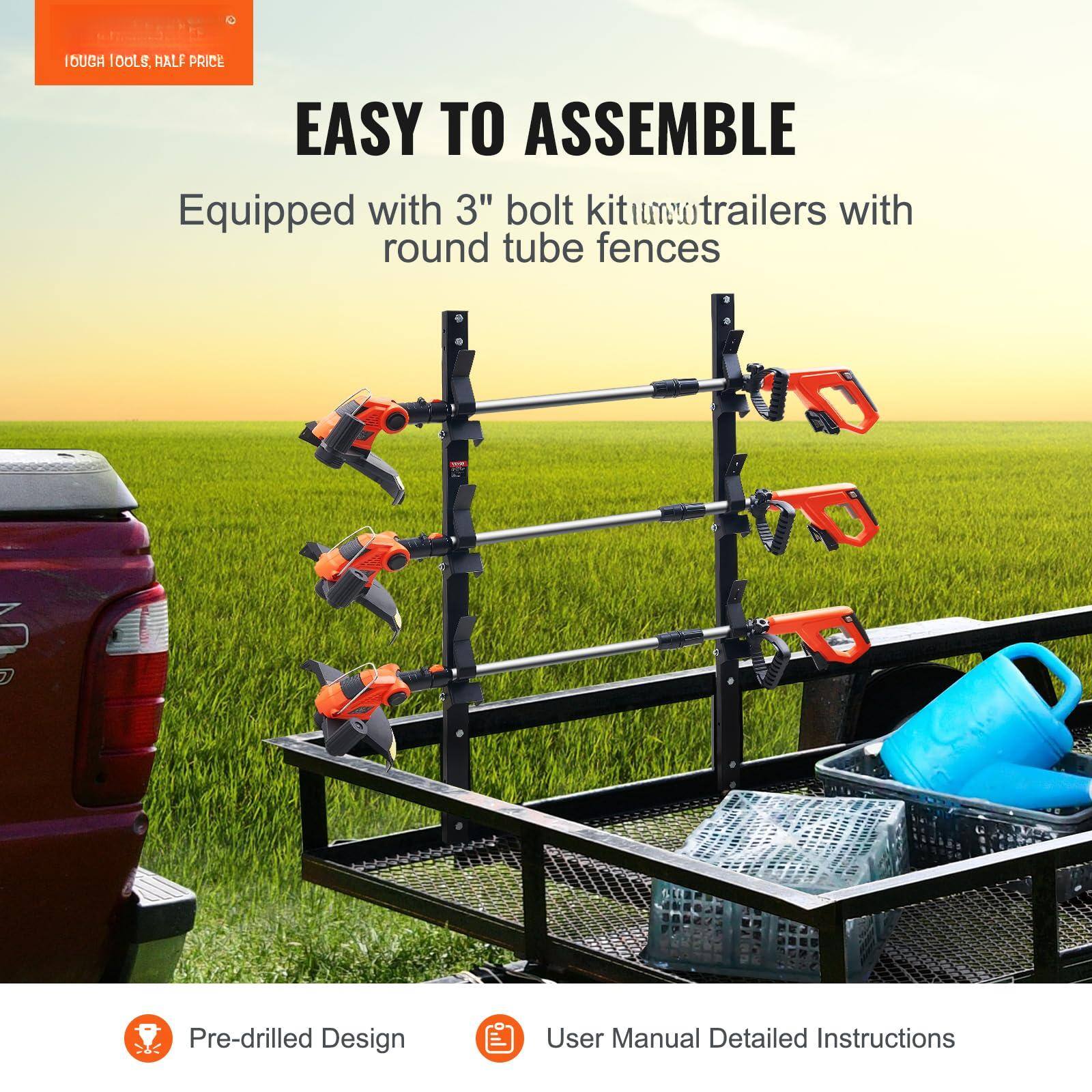 IDUGA 100LS, RALF PRICE EASY TO ASSEMBLE  
Equipped with 3" bolt kitumwtrailers with round tube fences  
Pre-drilled Design  
User Manual Detailed Instructions
