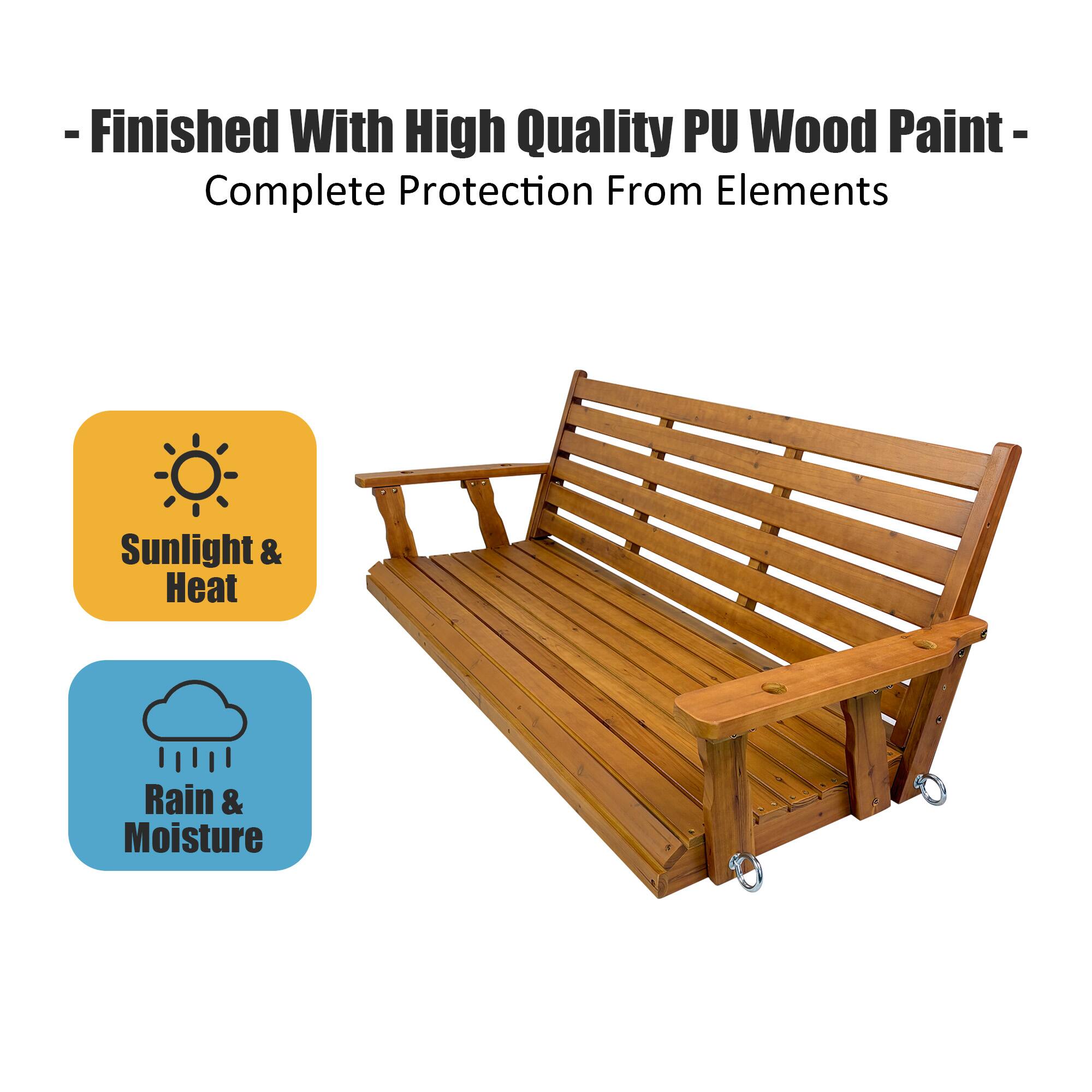 - Finished With High Quality PU Wood Paint -  
Complete Protection From Elements

- Sunlight & Heat
- Rain & Moisture