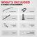 WHAT'S INCLUDED 8 KINDS ATTACHMENTS
Lat Pulldown Bar
Tricep Rope
Cable Bar
D-Ring Handles *2
1 Inch Barbell Clips *2
2 Inch Barbell Clips *2
Snaps *3
Dual Cable Attachment Bracket