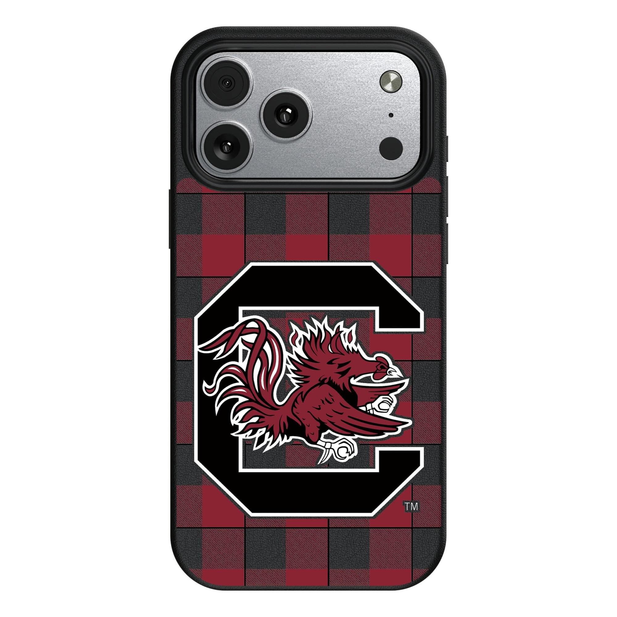 Keyscaper - NCAA - South Carolina Gamecocks Plaid Magnetic Bump iPhone Case - 17 - Black price history on PriceWatchPro
