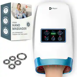 LifePro - Hand Massager with Heat and Compression for Arthritis Wrist Palm and Finger Relief
