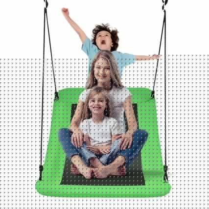 Front. Costway - Costway 700lb Giant 60" Platform Tree Swing for Kids and Adults - Green.