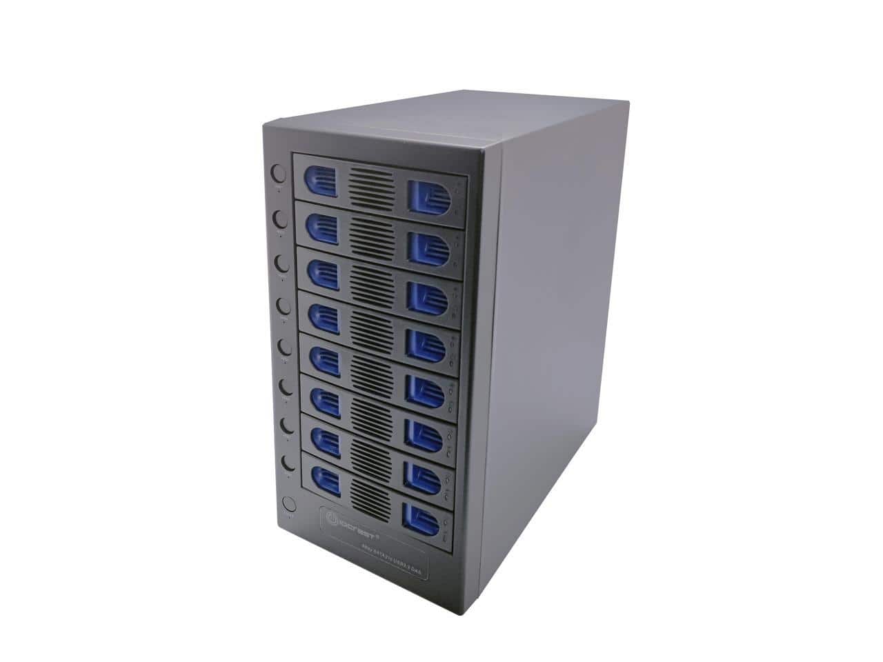 Syba - SY-ENC50125 8-Bay USB 3.2 Type-C SATA HDD Enclosure (2.5" & 3.5")