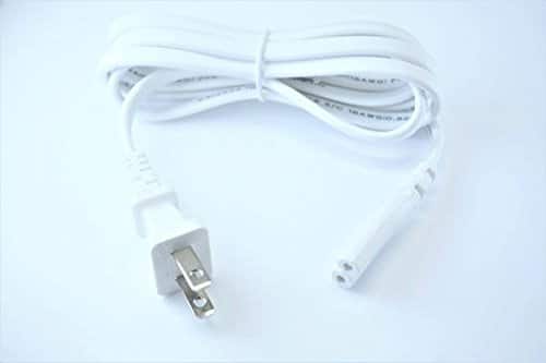 OMNIHIL - [UL Listed] White 5 Feet Long Power Cable Compatible with TCL QM8 mini-LED TV