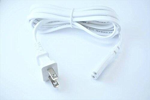 Front. OMNIHIL - [UL Listed] White 5 Feet Long Power Cable Compatible with HP Smart Tank 6001.
