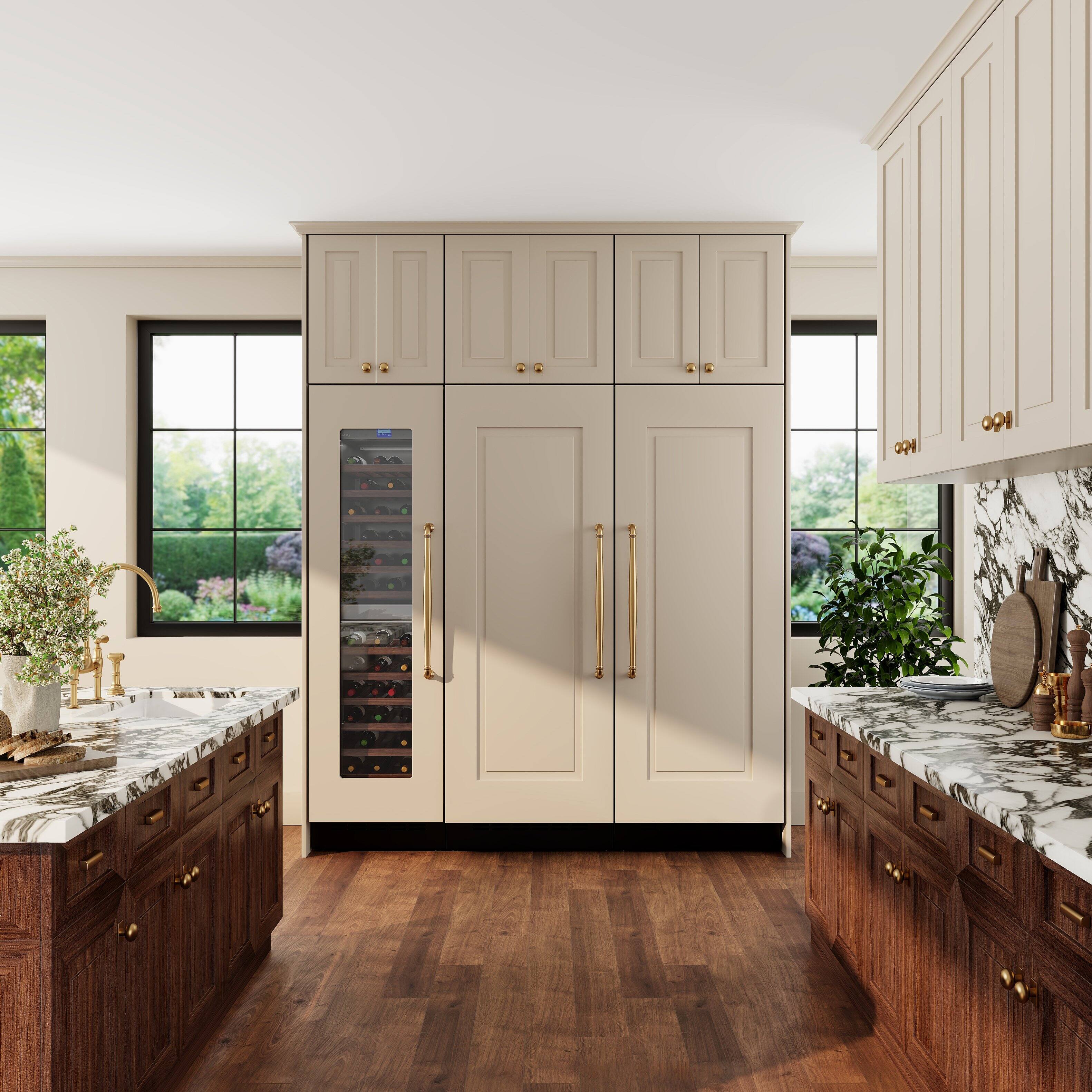 Alt View 6. Viking - 24"W VEIL Integrated Counter-Depth All Refrigerator-Custom Panel _LH - Panel Ready.