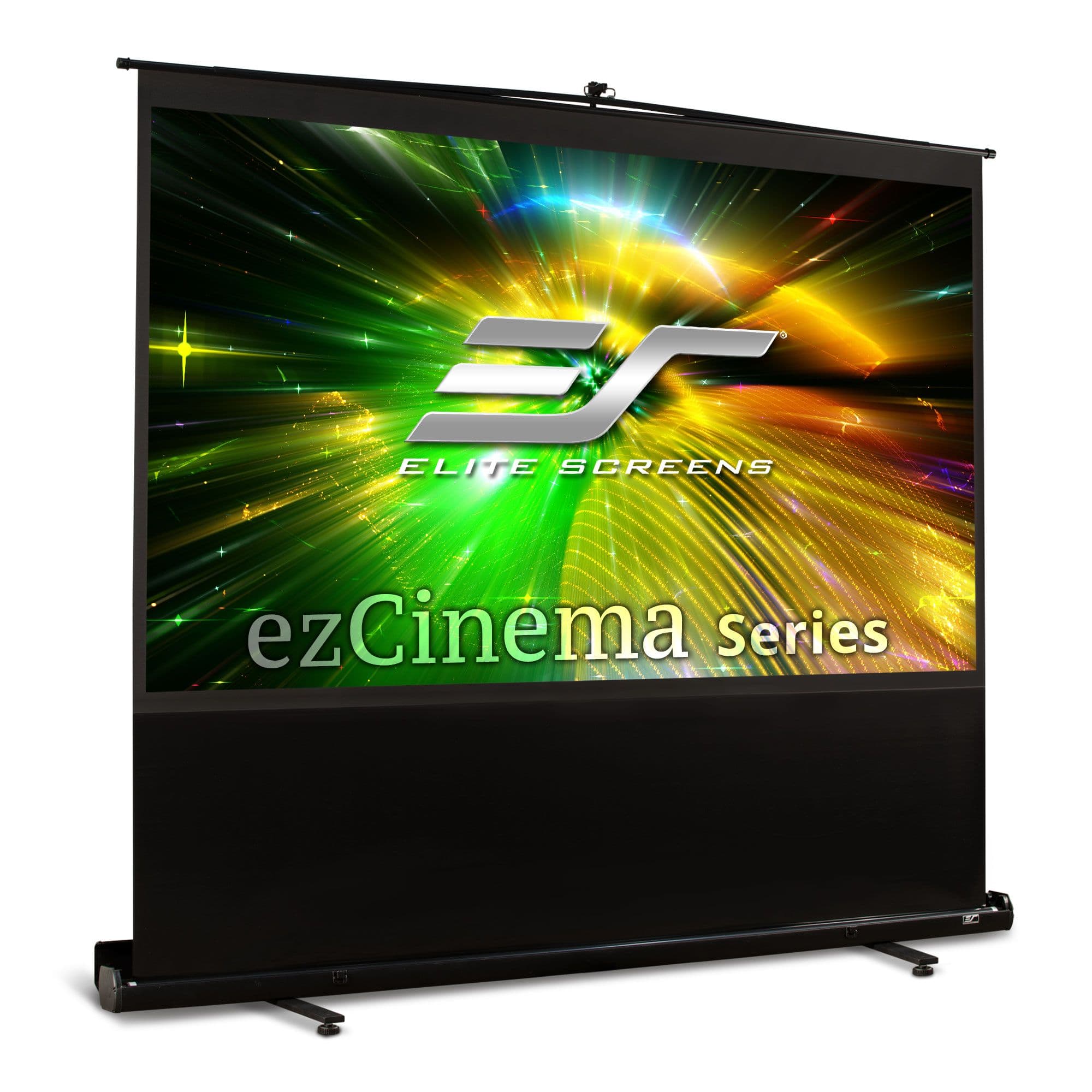 Elite Screens - ezCinema Floor Pull-Up Matte White Free-Standing Portable Projector Screen, 150" Diag., 16:9, Carry Bag, F150NWH