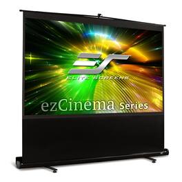 Elite Screens - ezCinema Floor Pull-Up Matte White Free-Standing Portable Projector Screen, 150" Diag., 16:9, Carry Bag, F150NWH