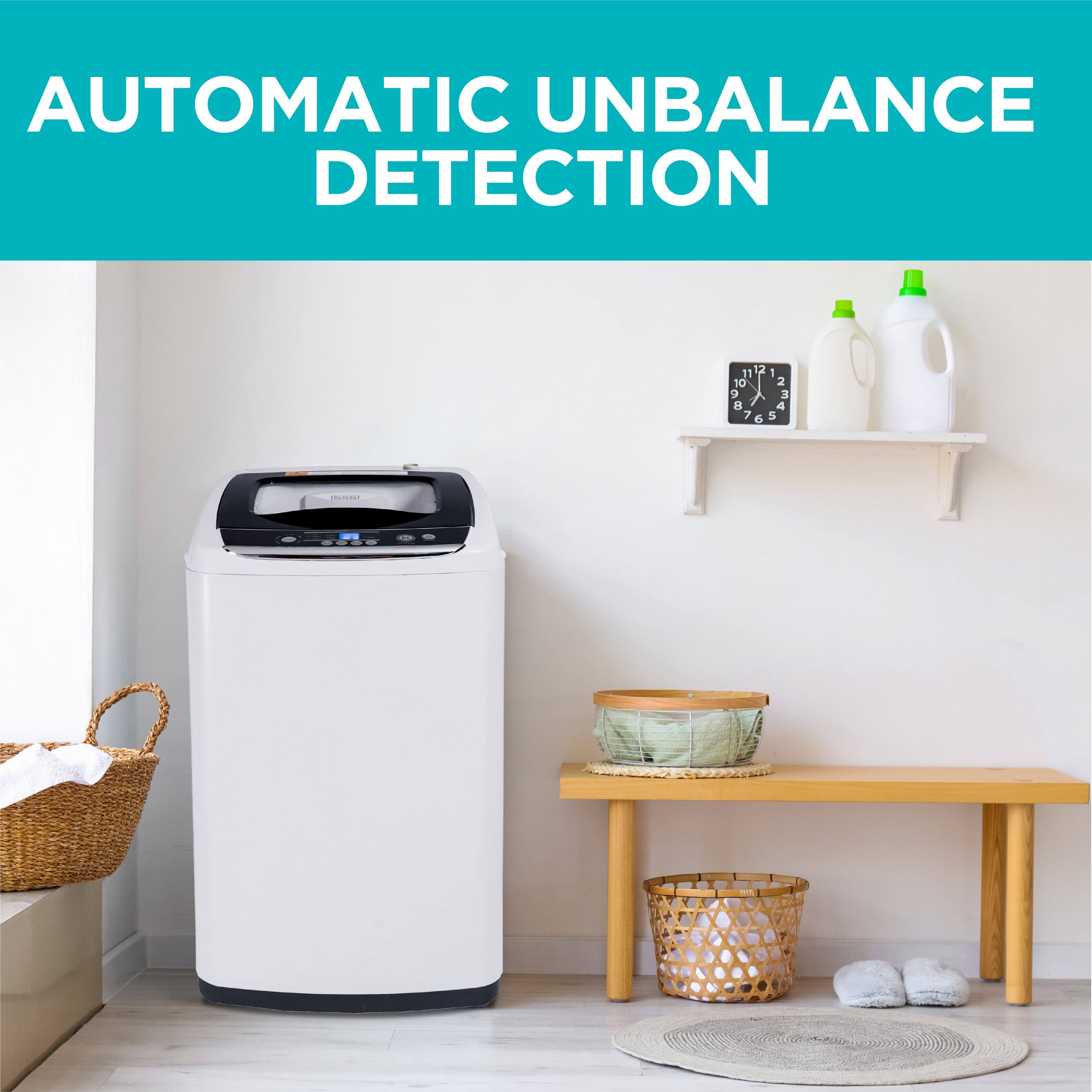 Alt View 2. Black+Decker - Small Portable Washer,Portable Washer 0.9 Cu. Ft. with 5 Cycles, Transparent Lid & LED Display - White.