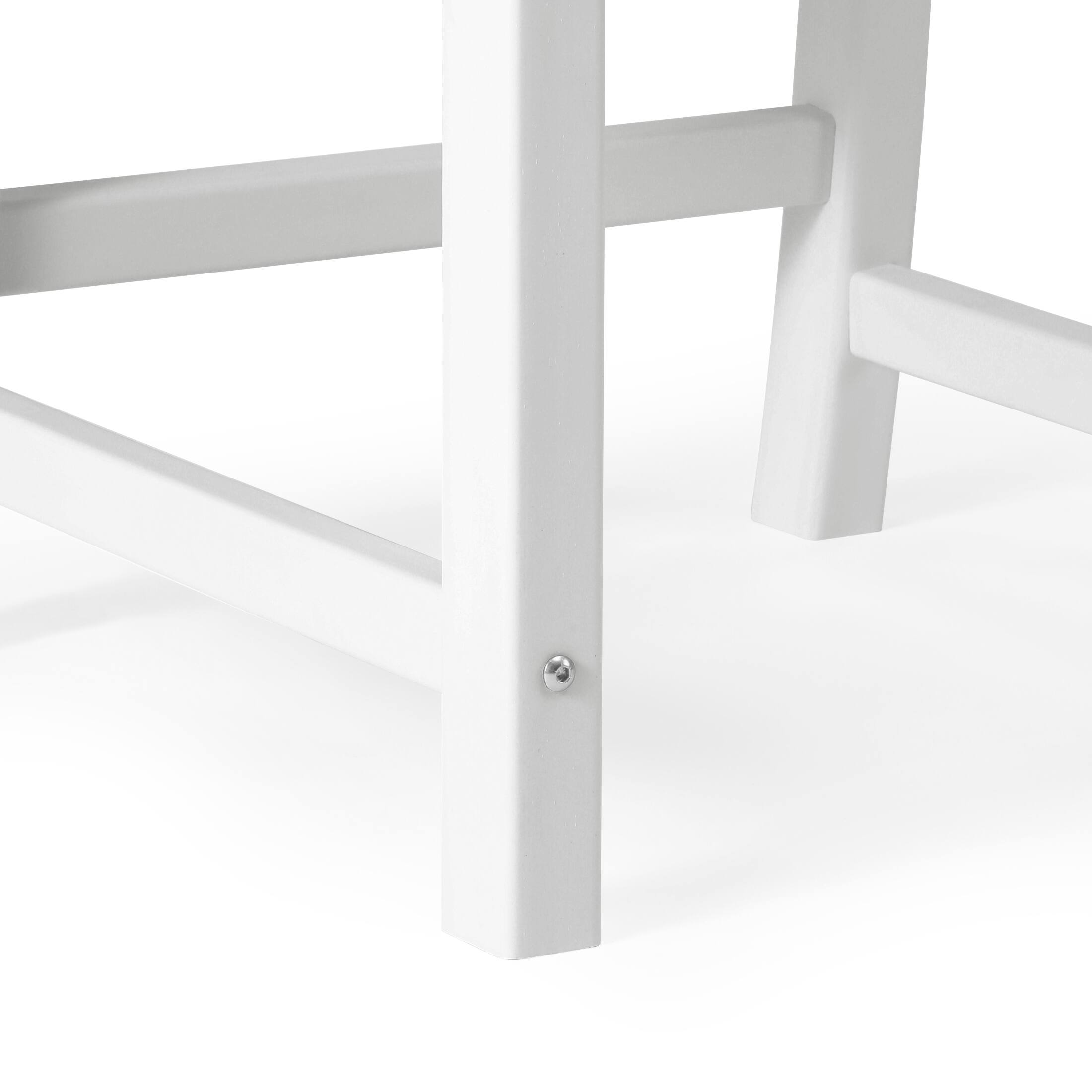 Alt View 4. WestinTrends - WestinTrends Malibu Outdoor Patio Dining Chair - White.