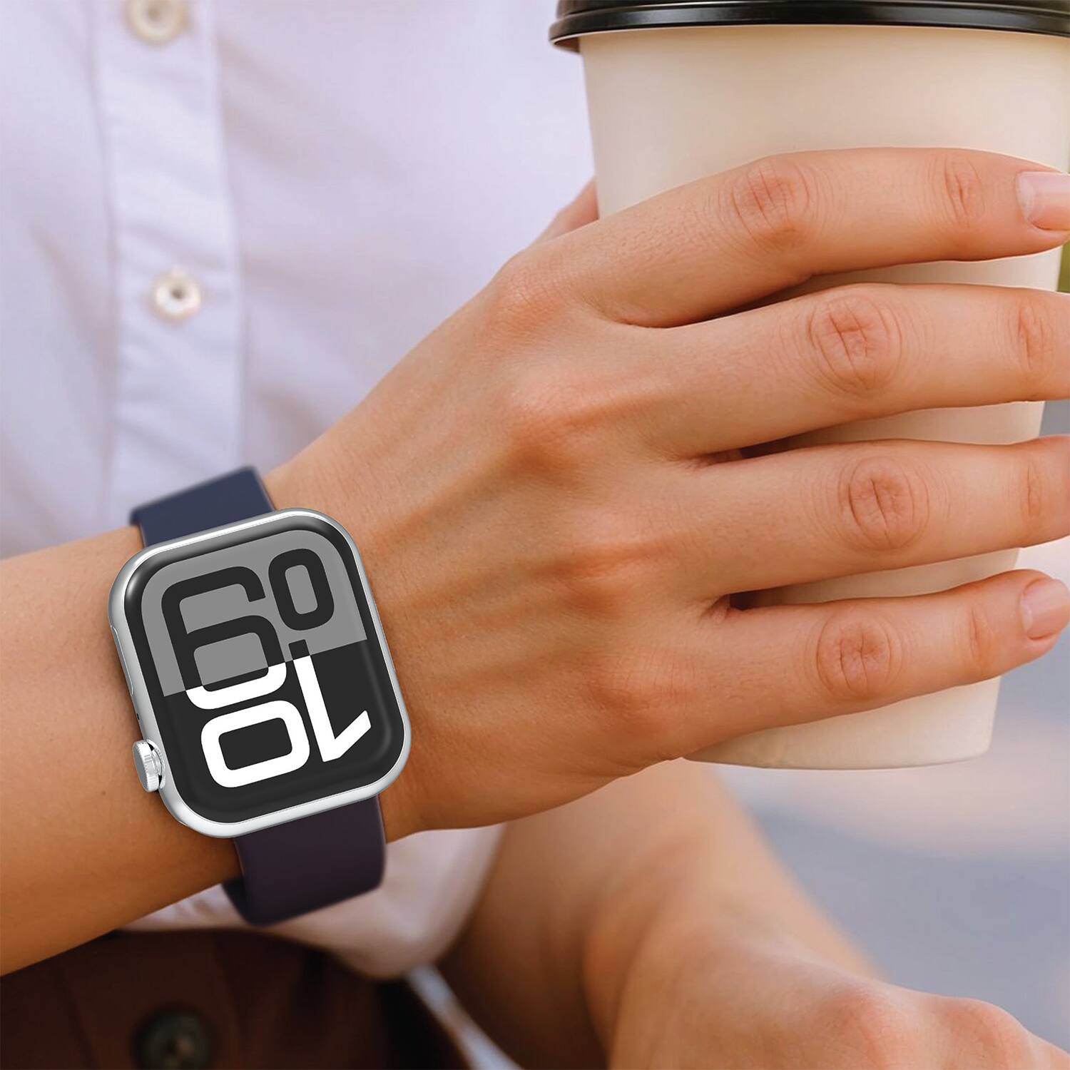 Alt View 1. Vena - 3 Pack For Apple Watch Band Series 10 42mm, Apple Watch Band Series 11 41mm 9/8/7, For iWatch 40mm Silicone Sport Strap - Multi.