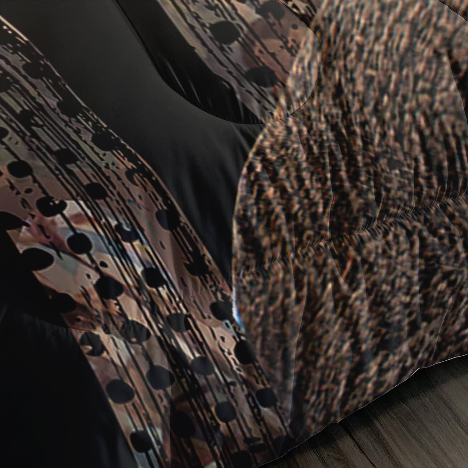 Alt View 5. Wikistore - WIKISTORE Deer Hunting Camo Comforter Set Twin Size American Flag Theme Bedding with 2 Pillowcases - As Picture.