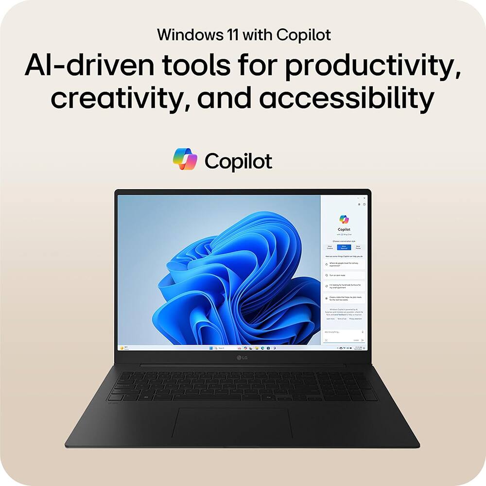 Windows 11 with Copilot

AI-driven tools for productivity, creativity, and accessibility

Copilot