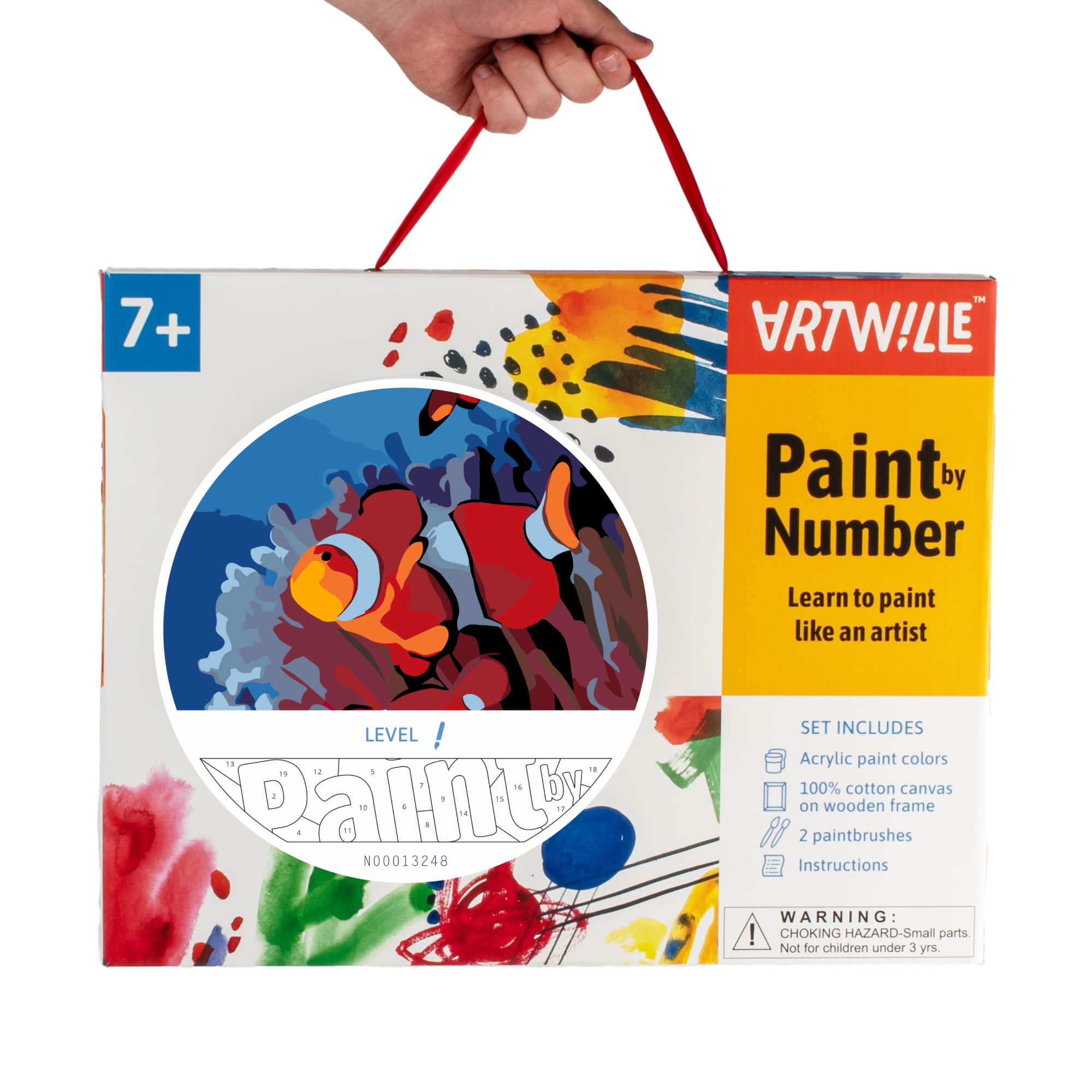 Artwille - Paint By Number Kit Fish In Coral