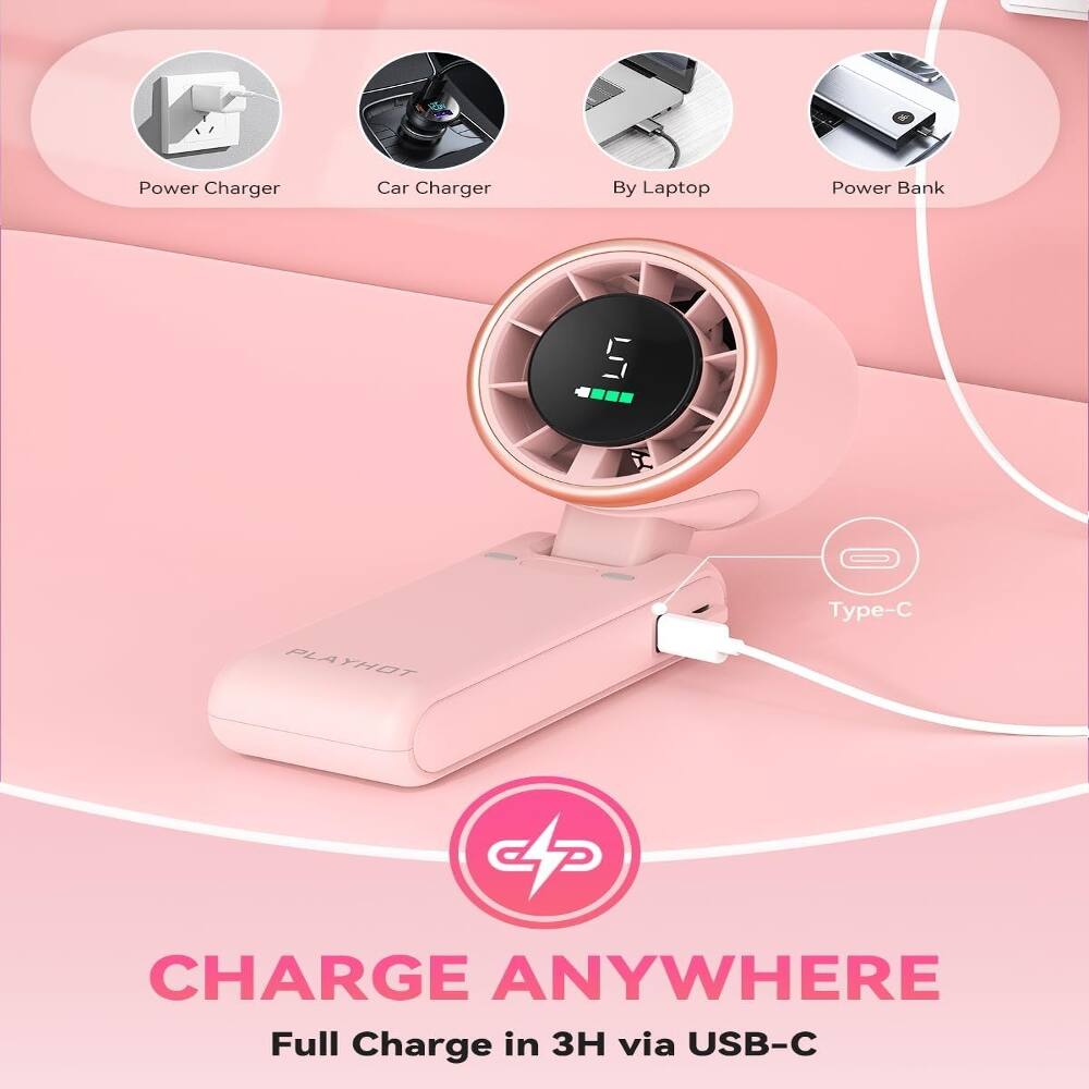 Power Charger Car Charger By Laptop Power Bank PLAYHOT p-C & P CHARGE ANYWHERE Full Charge in 3H via USB-C