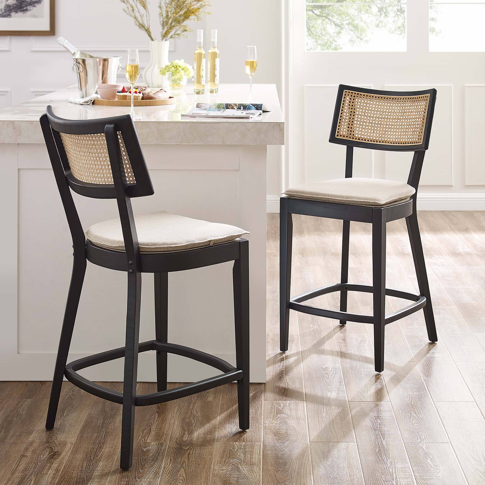 Alt View 5. Modway - Caledonia Wood Counter Stools Set of 2 by Modway - 0.