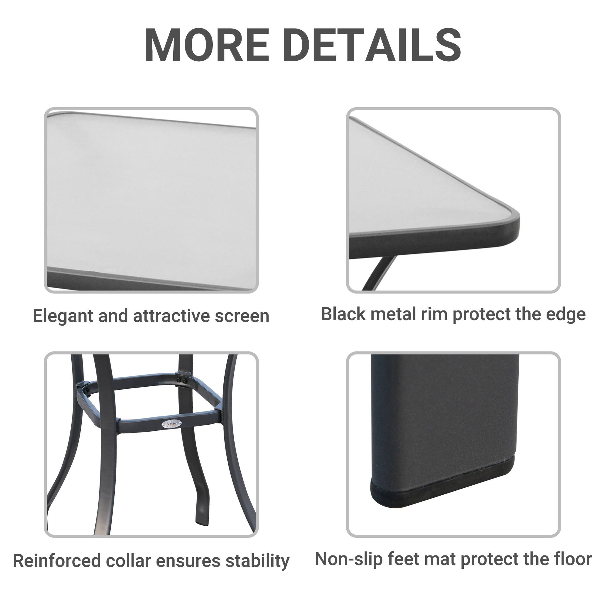 MORE DETAILS

Elegant and attractive screen
Black metal rim protect the edge
Reinforced collar ensures stability
Non-slip feet mat protect the floor
