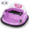 Costway - 12V Electric 360° Spin Car Toy Ride on Bumper Car for Toddlers with Remote Control For Kids Aged Over 3 Years - Pink
