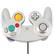Left. Kitcheniva - Wired Controller Gamepad For Nintendo GameCube GC & Wii U Console - Silver.