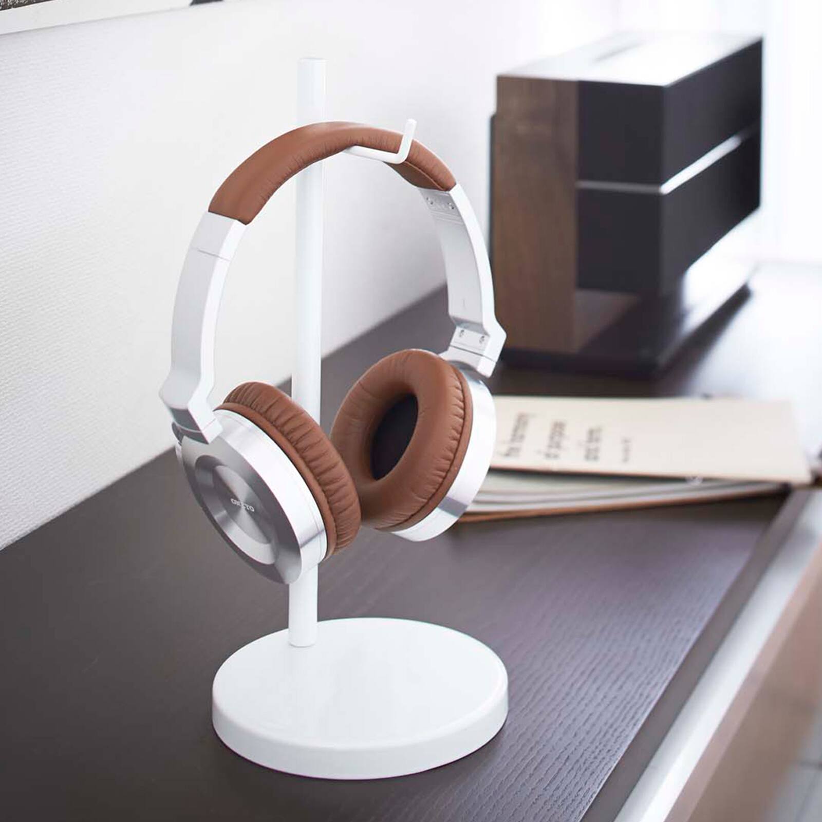 Front. Yamazaki Home - Headphone Stand - Steel.