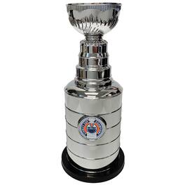 Mustang Drinkware - Edmonton Oilers 14" Stanley Cup Coin Bank Replica Trophy - Silver