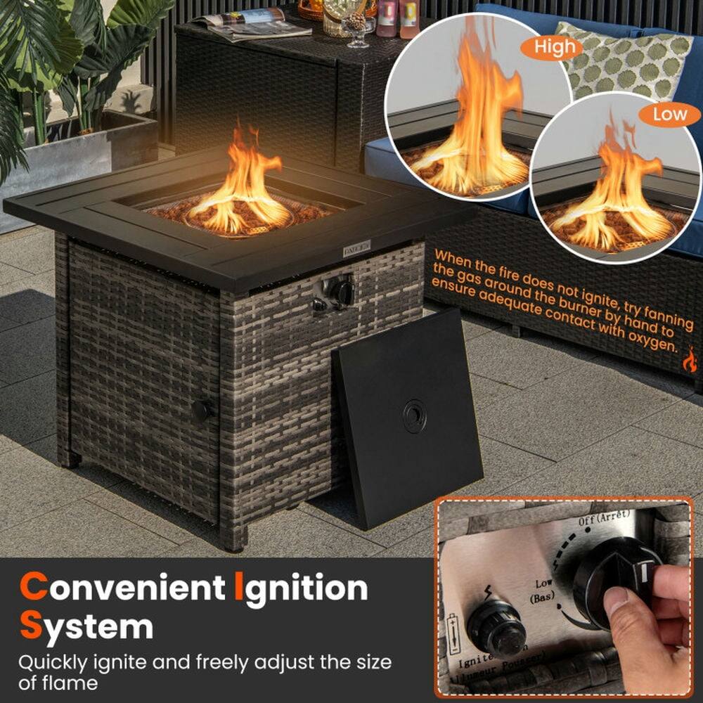 High Low AZOO

When the fire does not ignite, try fanning the gas around the burner by hand to ensure adequate contact with oxygen.

Convenient Ignition System

Quickly ignite and freely adjust the size of flame

Off (Arret)  
Low (Bas)  
Ignite