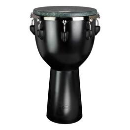 Remo - 12-inch Djembe Drum - Black - ABS Plastic Shell - Skyndeep Head