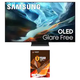 Samsung - QN77S90HAEXZA 77 Inch S90H Series OLED 4K UHD Smart Vision AI TV with a 5 Year Amber Protection Plan (2026)